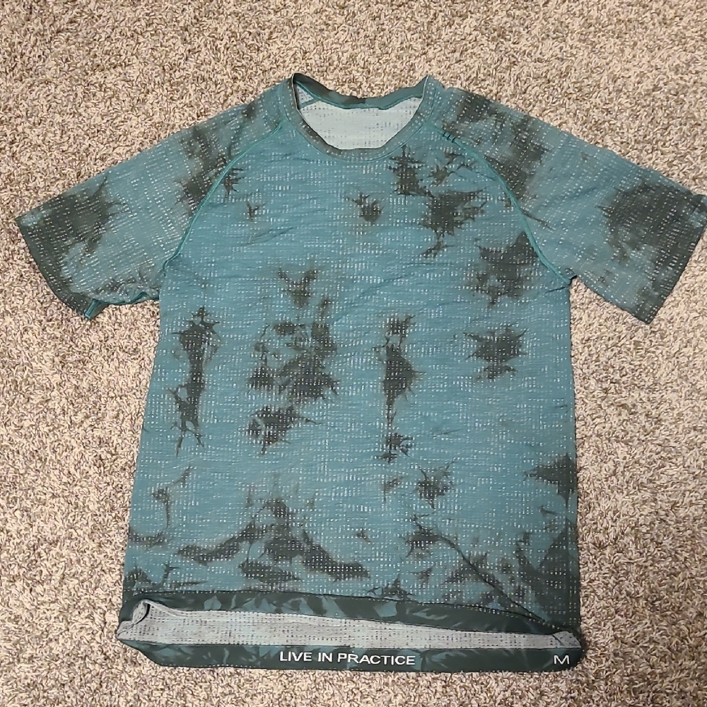 Teal and Black Graphic T-Shirt